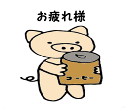 Nose big rabbit and friends sticker #4818399