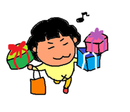 Japanese fat housewife MACHIKO sticker #4819256