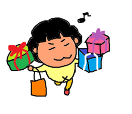 Japanese fat housewife MACHIKO sticker #4819256