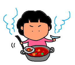 Japanese fat housewife MACHIKO sticker #4819260