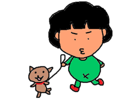 Japanese fat housewife MACHIKO sticker #4819262