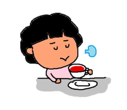 Japanese fat housewife MACHIKO sticker #4819265