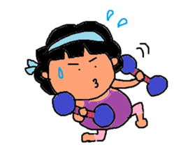 Japanese fat housewife MACHIKO sticker #4819267