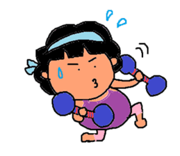 Japanese fat housewife MACHIKO sticker #4819267