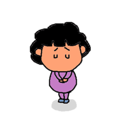 Japanese fat housewife MACHIKO sticker #4819275