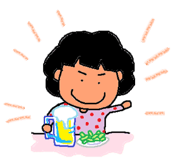 Japanese fat housewife MACHIKO sticker #4819278