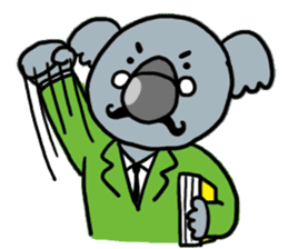 Koala teacher and hippopotamus teacher sticker #4819890
