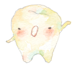 Happy Tooth Ha-chan sticker #4820040