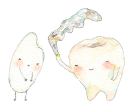 Happy Tooth Ha-chan sticker #4820041