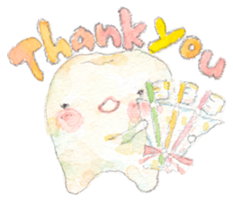 Happy Tooth Ha-chan sticker #4820050