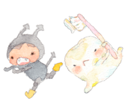 Happy Tooth Ha-chan sticker #4820053