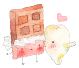 Happy Tooth Ha-chan sticker #4820060