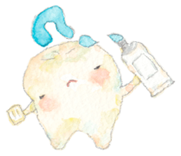 Happy Tooth Ha-chan sticker #4820062