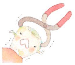 Happy Tooth Ha-chan sticker #4820069