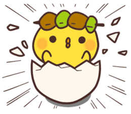 Cute chick and yakitori part2 sticker #4820683