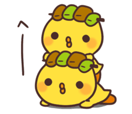 Cute chick and yakitori part2 sticker #4820684