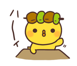 Cute chick and yakitori part2 sticker #4820706