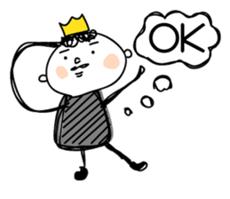 Lonely King sticker #4821341