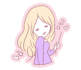 Prince Cotton Candy and girl sticker #4821892