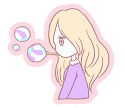 Prince Cotton Candy and girl sticker #4821894