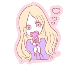 Prince Cotton Candy and girl sticker #4821895