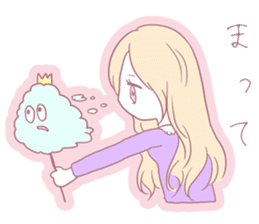 Prince Cotton Candy and girl sticker #4821896