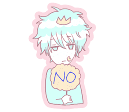 Prince Cotton Candy and girl sticker #4821899