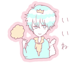 Prince Cotton Candy and girl sticker #4821900