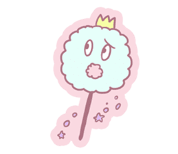 Prince Cotton Candy and girl sticker #4821903