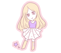 Prince Cotton Candy and girl sticker #4821907