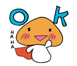 Mr. talkative fresh shiitake mushroom sticker #4822000