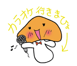 Mr. talkative fresh shiitake mushroom sticker #4822008