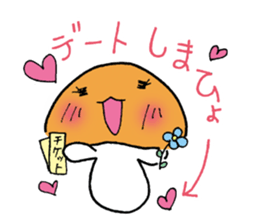 Mr. talkative fresh shiitake mushroom sticker #4822012
