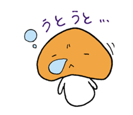 Mr. talkative fresh shiitake mushroom sticker #4822024