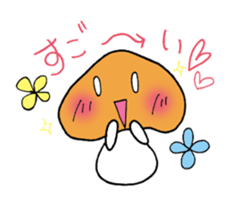 Mr. talkative fresh shiitake mushroom sticker #4822030