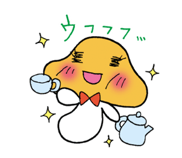 Mr. talkative fresh shiitake mushroom sticker #4822031