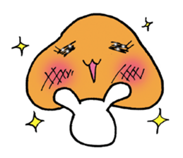 Mr. talkative fresh shiitake mushroom sticker #4822036