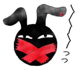 comical bunny 2 sticker #4822453