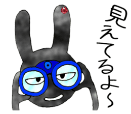 comical bunny 2 sticker #4822460