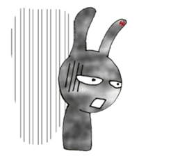 comical bunny 2 sticker #4822475