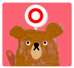 strawberry on bear sticker #4823320