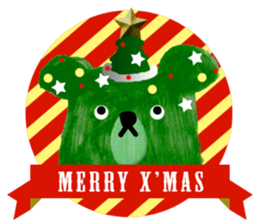 strawberry on bear sticker #4823358