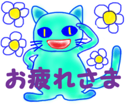 Blue mew mew sticker #4824884