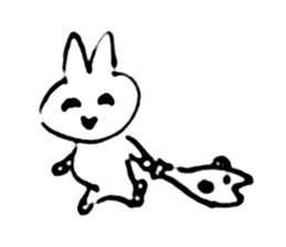Rabbit at Masquerade sticker #4826068