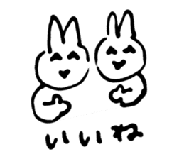 Rabbit at Masquerade sticker #4826083
