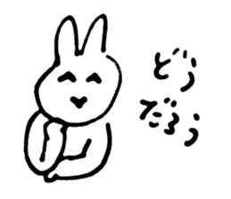 Rabbit at Masquerade sticker #4826084