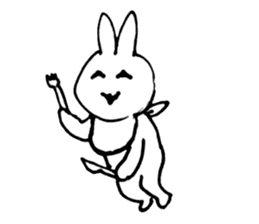 Rabbit at Masquerade sticker #4826085