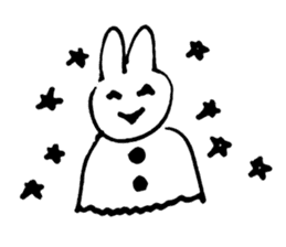 Rabbit at Masquerade sticker #4826087
