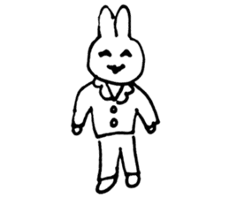Rabbit at Masquerade sticker #4826092