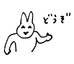 Rabbit at Masquerade sticker #4826103